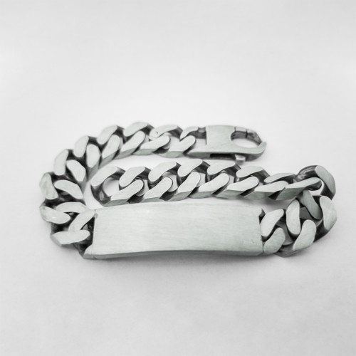 Bracelet maille gourmette en argent